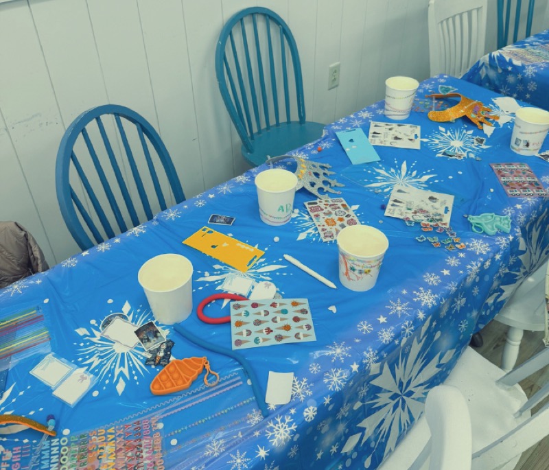 Kids enjoying ice cream birthday party at Phil's