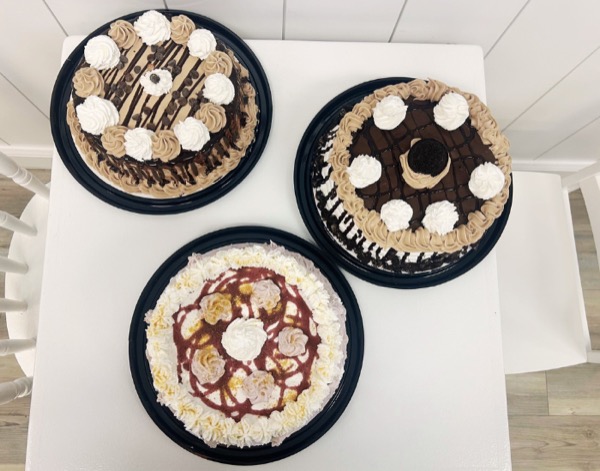 Pre-made ice cream cake