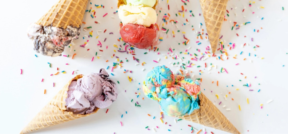 Ice Cream menu section